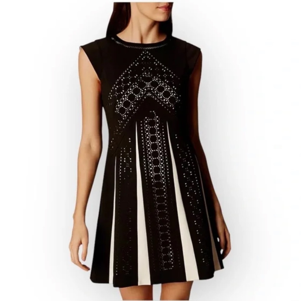 Karen Millen Black and White Mini Dress